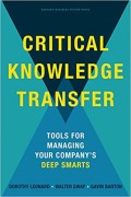 Critical Knowledge Transfer : Tools for Managing Your Company's Deep Smarts