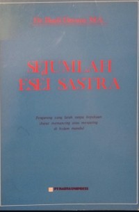 Image of Sejumlah Esei Sastra