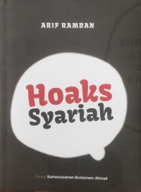 Hoaks Syariah / Arif Ramdan