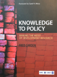 Image of Knowledge to policy : making the most of development research
