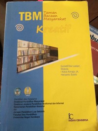 TBM Taman Bacaan Masyarakat