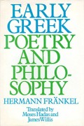 Early greek poetry and philosophy