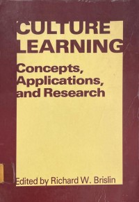 Culture Learning: Concepts, Applications, and Research