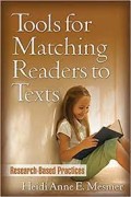 Tools for matching readers to texts : research-based practices