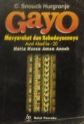 Gayo: Masyarakat dan Kebudayaannya Awal Abad ke-20